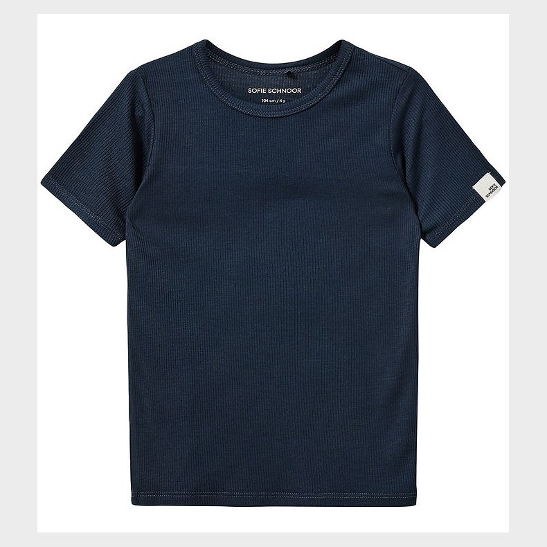 Sofie Schnoor T-Shirt - Rib - PiperSK - Navy Blue