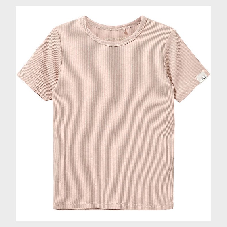 Sofie Schnoor T-Shirt - Rib - PiperSK - Light Rose