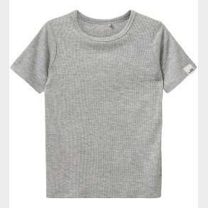 Sofie Schnoor T-Shirt - Rib - PiperSK - Grey Mel