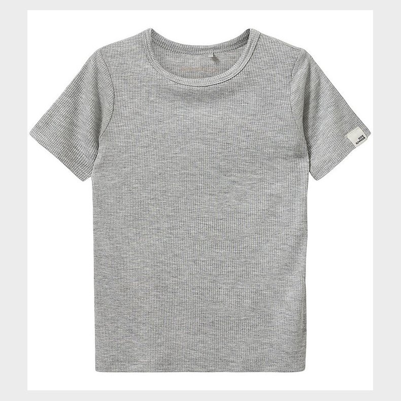 Sofie Schnoor T-Shirt - Rib - PiperSK - Grey Mel