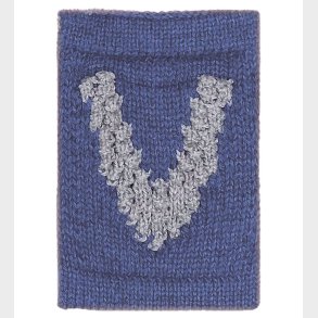 Smallstuff Strikket Bogstav - V - Bl� Alfabet