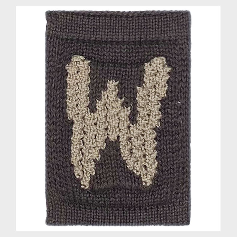 Smallstuff Strikket Bogstav - W - Natur Alfabet