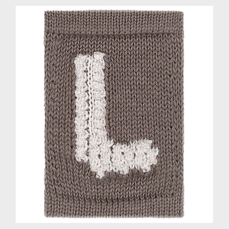 Smallstuff Strikket Bogstav - L - Natur Alfabet