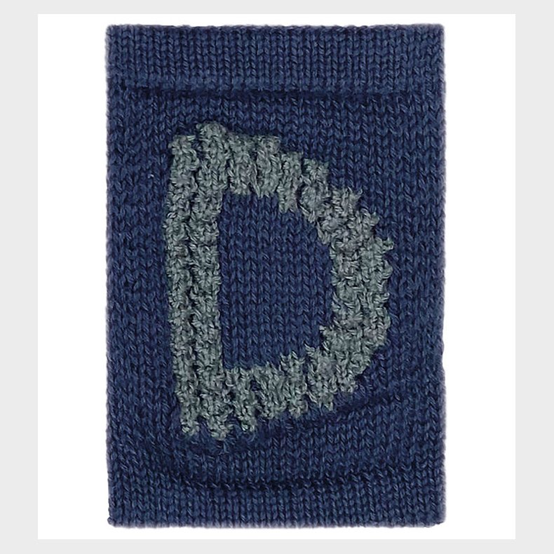 Smallstuff Strikket Bogstav - D - Bl� Alfabet