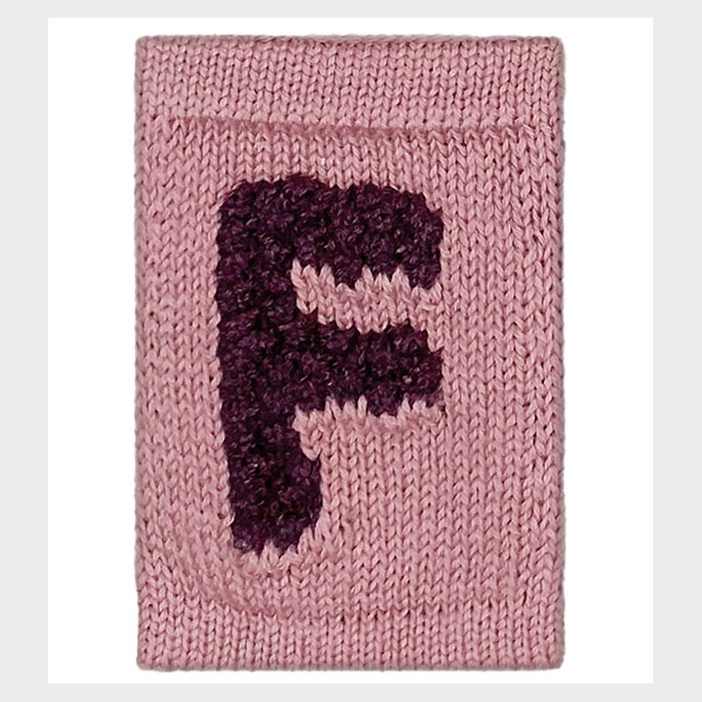 Smallstuff Strikket Bogstav - F - Rosa Alfabet