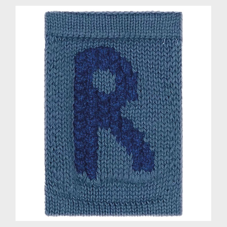 Smallstuff Strikket Bogstav - R - Bl� Alfabet