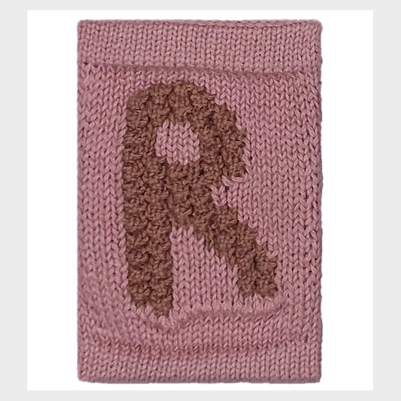 Smallstuff Strikket Bogstav - R - Rosa Alfabet