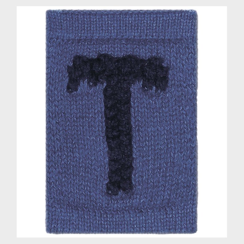 Smallstuff Strikket Bogstav - T - Bl� Alfabet