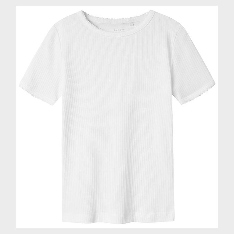 Name It T-Shirt - Rib - NkfFikate - Lucent White