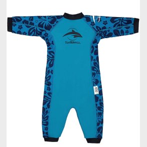 Konfidence Badeheldragt - Splashy - UV50+ - Navy/Cyan