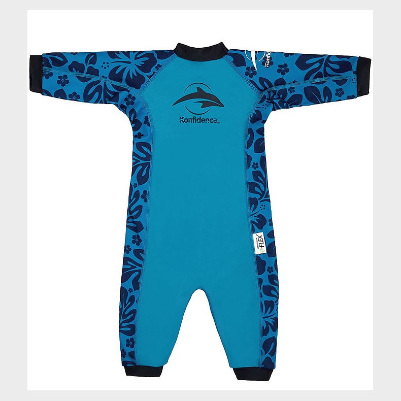 Konfidence Badeheldragt - Splashy - UV50+ - Navy/Cyan