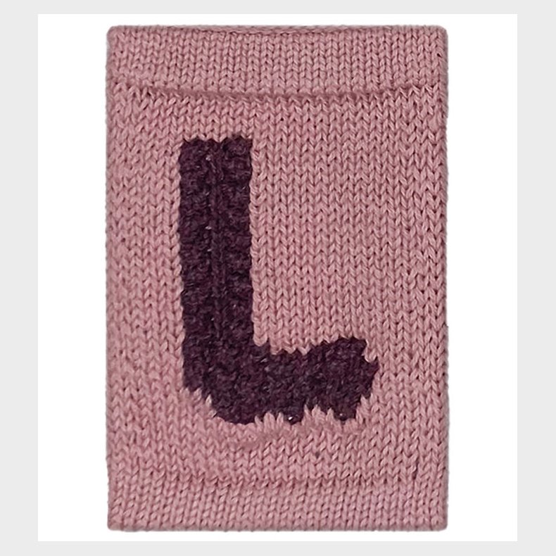 Smallstuff Strikket Bogstav - L - Rosa Alfabet