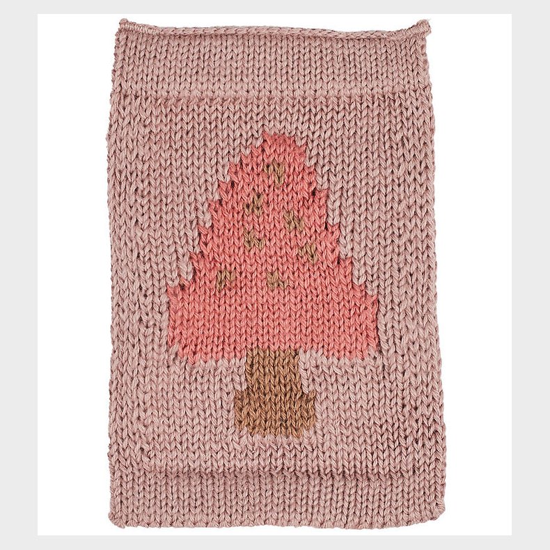 Smallstuff Strikket Flag - Svamp - Rosa Motiv