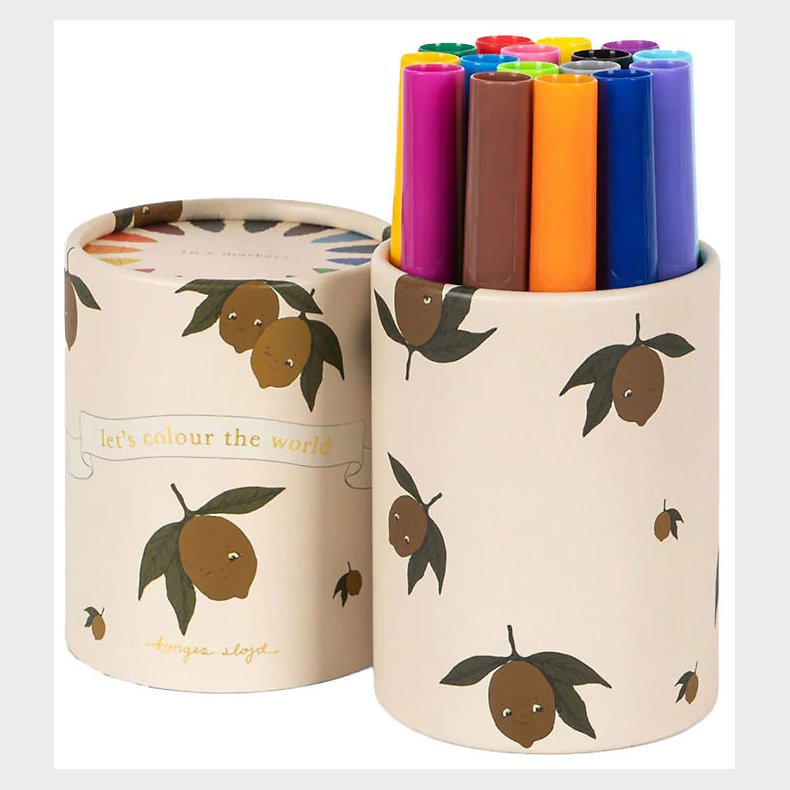 Konges Sljd Tuscher - My Little Maker Set - 16 stk. - Lemon