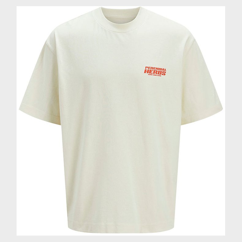 Jack & Jones T-shirt - JcoInterlude - Sweet Corn m. Tekst