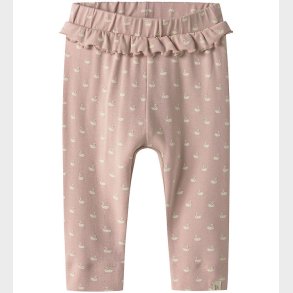 Lil' Atelier Bukser - NbfGayo - Peach Whip/Swans