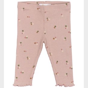 The New Siblings Leggings - Rib - TnsbOdelia - Adobe Rose m. Blo