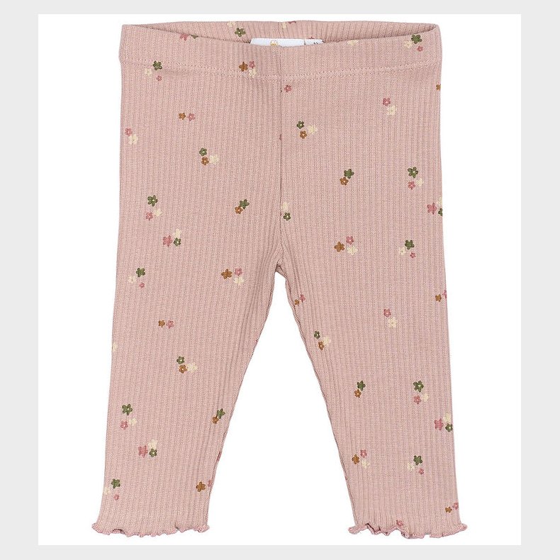The New Siblings Leggings - Rib - TnsbOdelia - Adobe Rose m. Blo