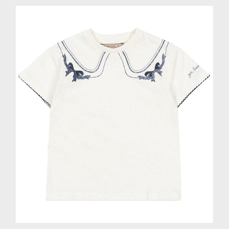 Konges Sljd T-shirt - Era - Off White/Bow Collar