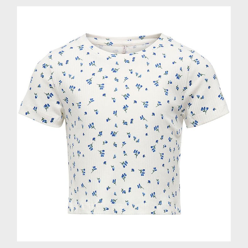 Kids Only T-shirt - KogBella - Rib - Mazarine Blue/White Backgro