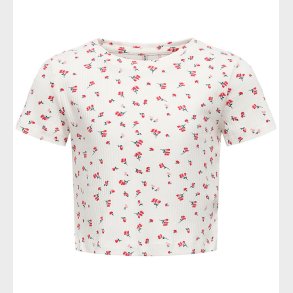 Kids Only T-shirt - KogBella - Rib - High Risk Red/White Backgro