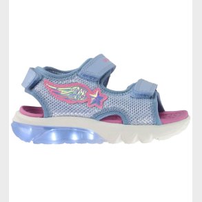 Geox Sandaler m. lys - Ciberdron - Sky/Fuchsia