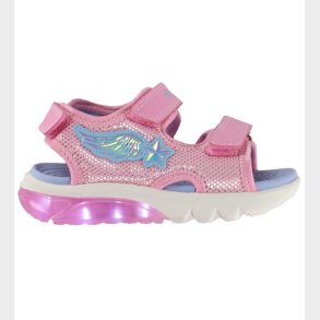 Geox Sandaler m. lys - Ciberdron - Pink/LT Sky