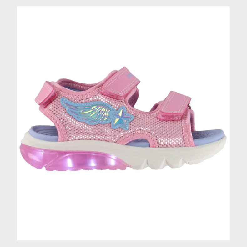 Geox Sandaler m. lys - Ciberdron - Pink/LT Sky