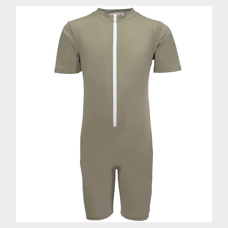 Petit Crabe Badeheldragt - Noe - UV50+ - Olive m. Kirseb�r