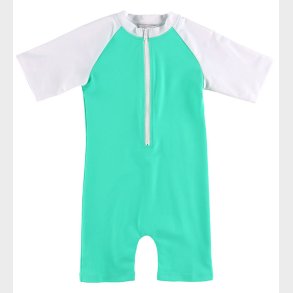 Petit Crabe Badeheldragt - Multicolor - UV50+ - Parrot/White