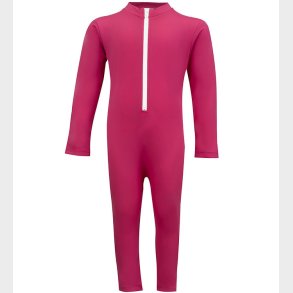 Petit Crabe Badeheldragt - Lou - UV50+ - Mulberry m. Kanin