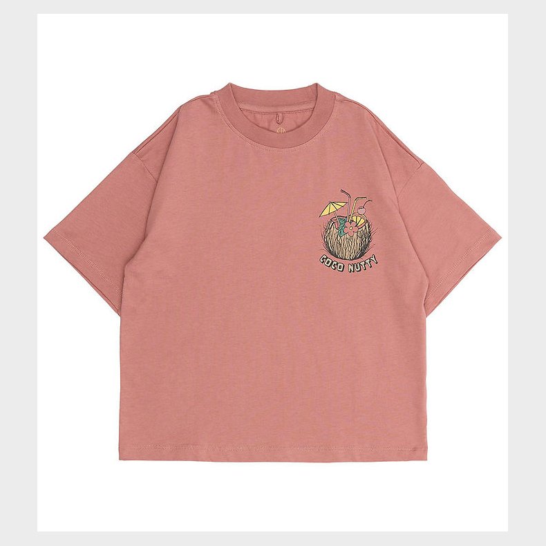 The New T-shirt - TnOleen - Old Rose m. print