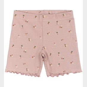 The New Shorts - TnOreta - Rib - Adobe Rose m. Blomster