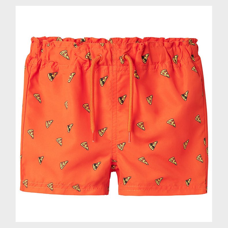 Name it Badeshorts - NmmZeus - Red Orange