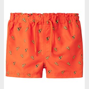 Name it Badeshorts - NmmZeus - Red Orange