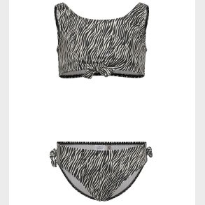 Kids Only Bikini - KogBeach - Cloud Dancer/Boho Zebra/Black
