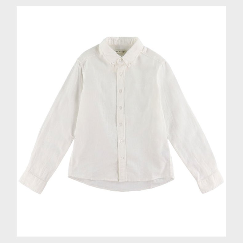 GANT Skjorte - H�r/Bomuld - Hvid