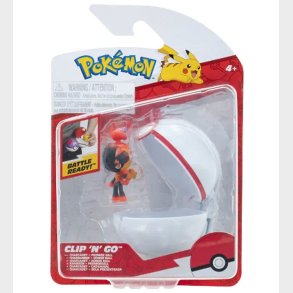 Pokmon Figur - Clip 'N' Go - Charcadet m. Premier Ball