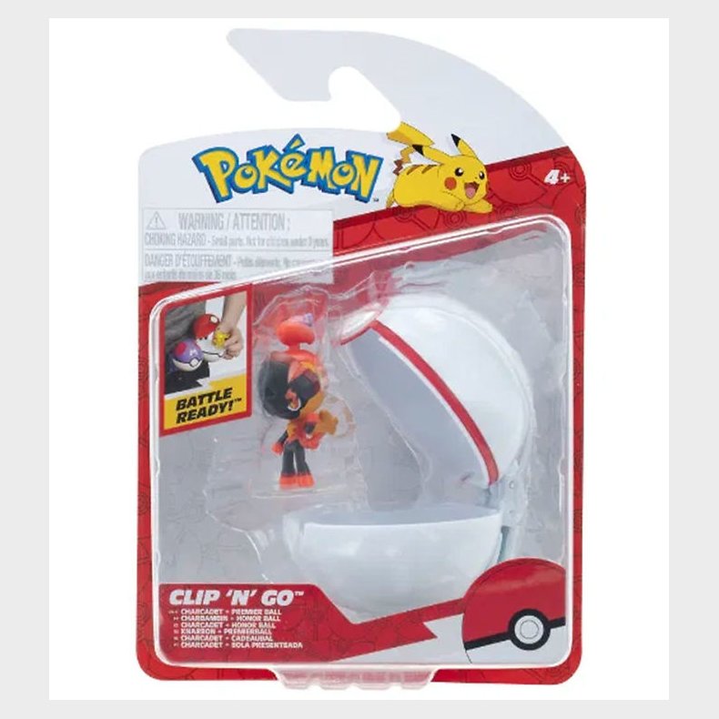 Pokmon Figur - Clip 'N' Go - Charcadet m. Premier Ball