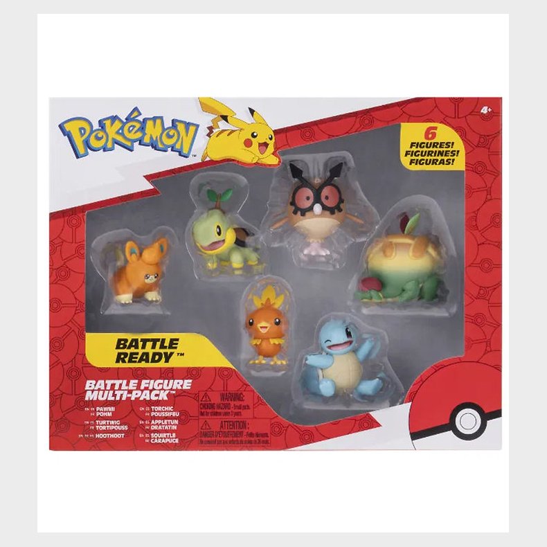 Pok�mon Figurer - 6-pak - Battle Figure Multipack