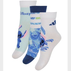 adidas Performance Str�mper - 3-pak - LK DY LS - White/Ltblue/Se