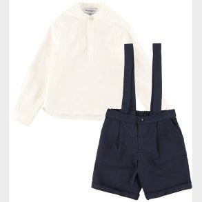 Emporio Armani S�t - Skjorte/Shorts - Dark Navy/Hvid