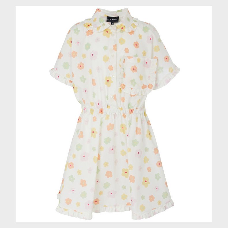 Emporio Armani Kjole - Hvid m. Blomster