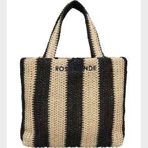 Rosemunde Taske - Hand Bag - Solid Nature/Black Stripe