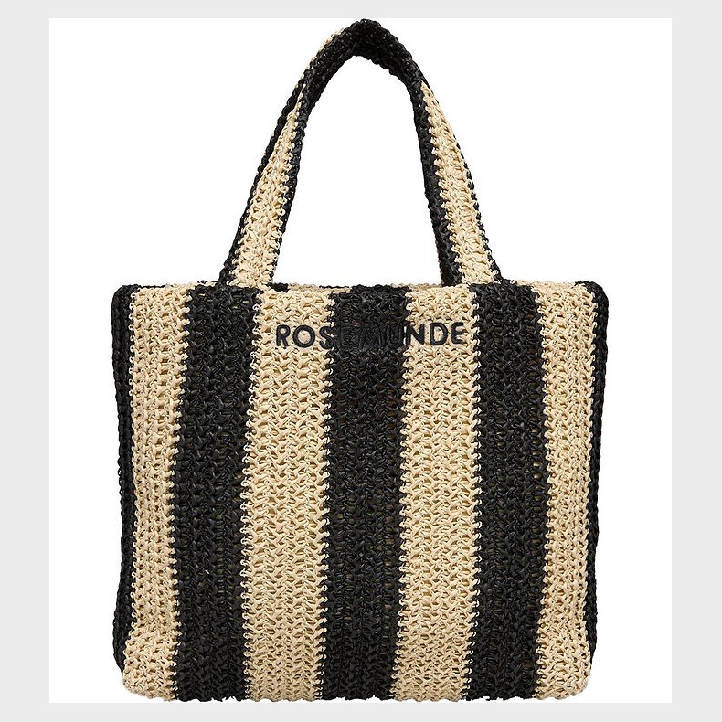 Rosemunde Taske - Hand Bag - Solid Nature/Black Stripe