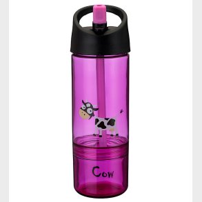 Carl Oscar Drikkedunk m. Sugerr - 2-i-1 - Lilla m. Ko