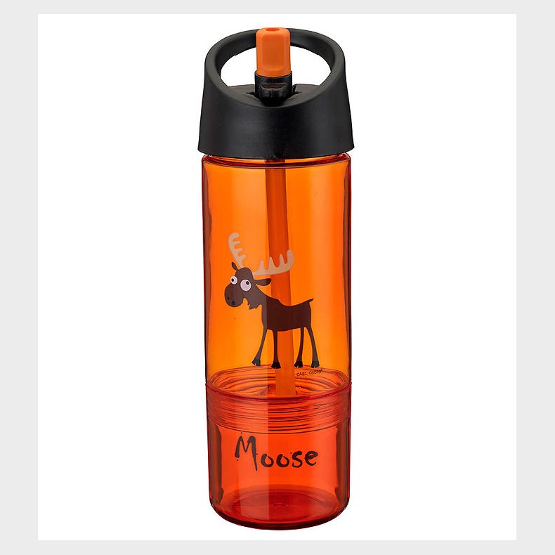 Carl Oscar Drikkedunk m. Sugerr - 2-i-1 - Orange m. Elg