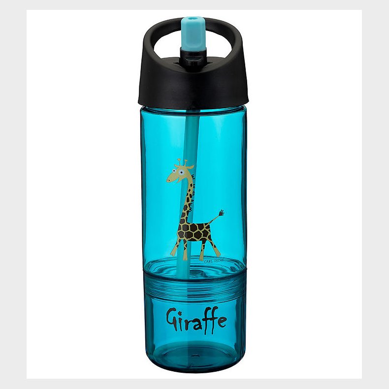 Carl Oscar Drikkedunk m. Sugerr - 2-i-1 - Turkis m. Giraf