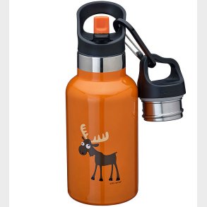Carl Oscar Termoflaske - TEMPflask - 350 ml - Orange m. Elg