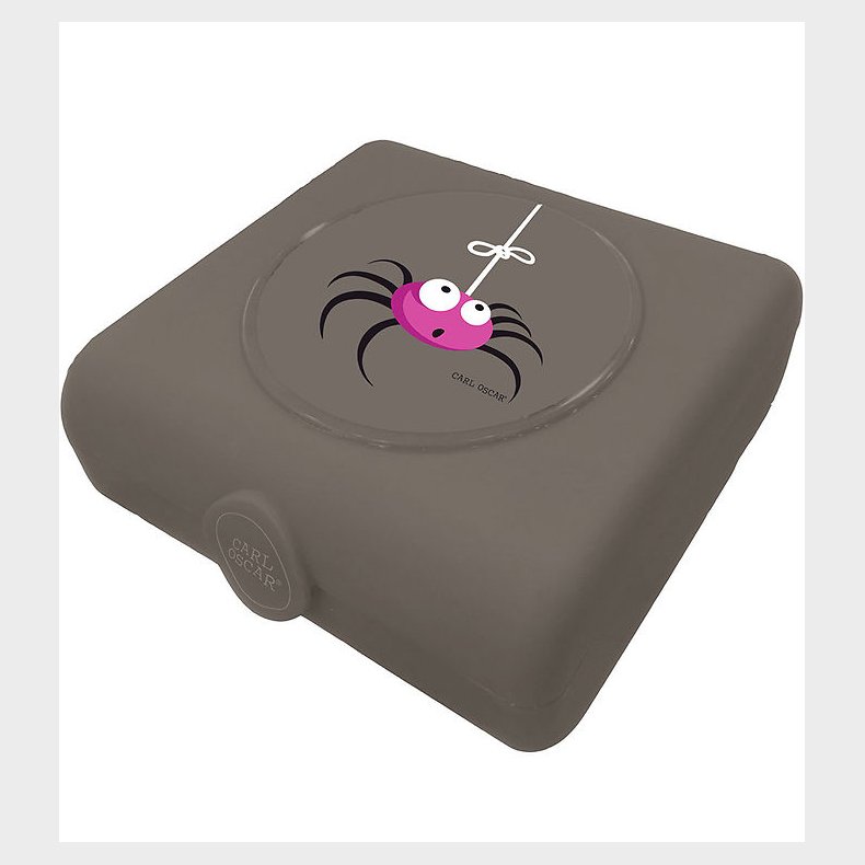 Carl Oscar Sandwichboks - 14,5 cm - Gr m. Edderkop